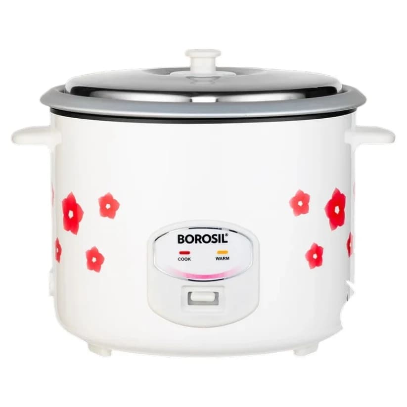 Borosil Pronto 2.8L electric rice cooker hero shot showcasing premium design