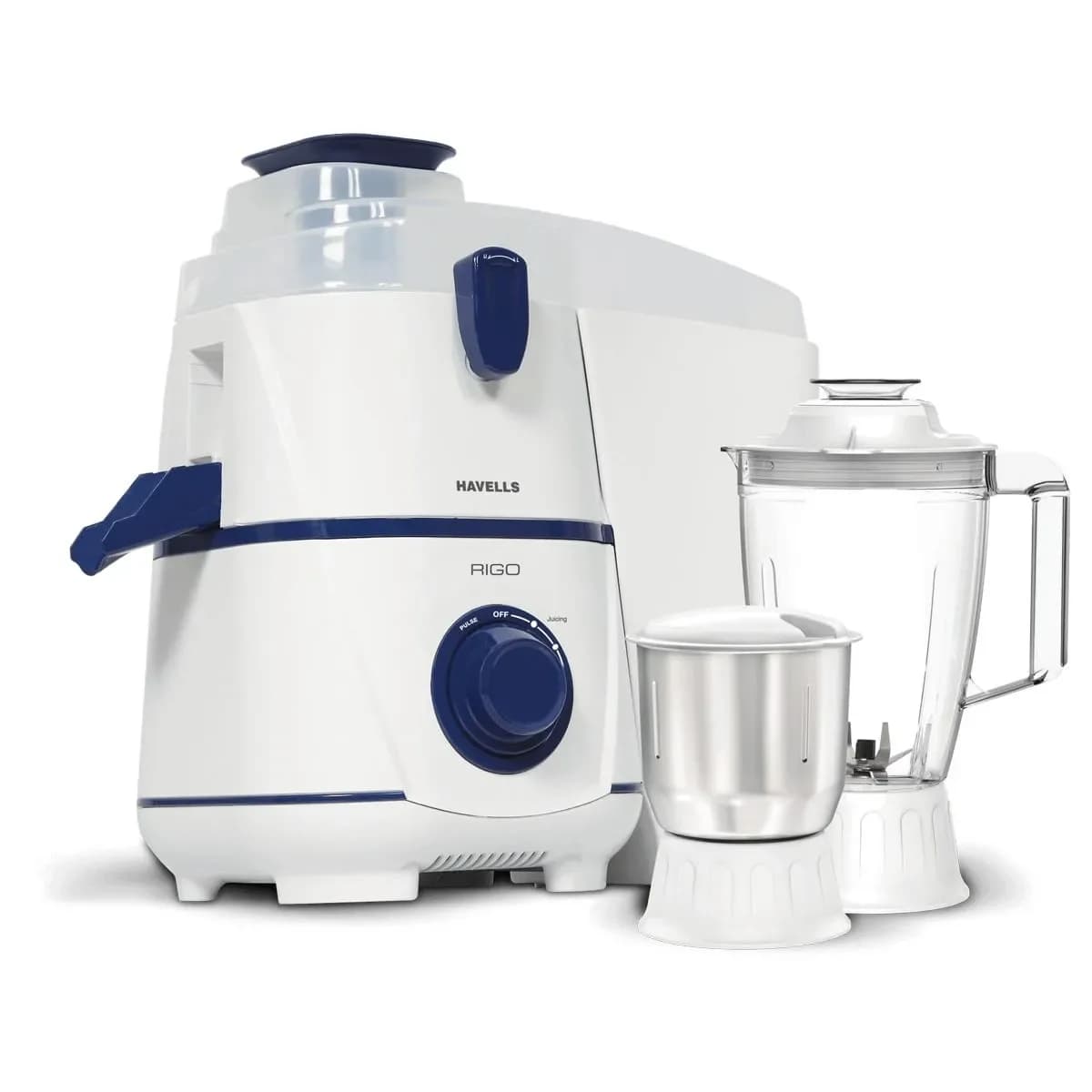 Havells Rigo 500W Juicer Mixer Grinder | Classic White