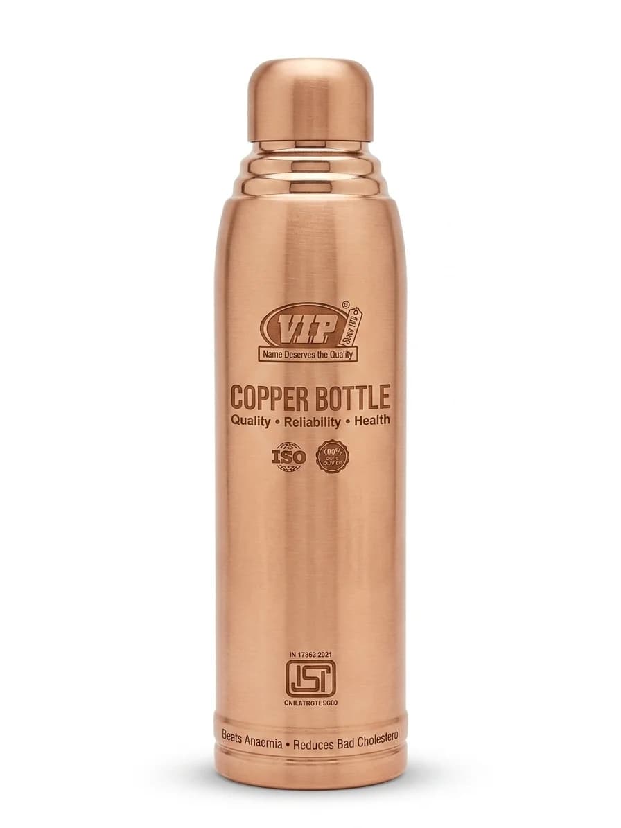 VIP Unique Fancy 1000ml pure copper water bottle hero shot