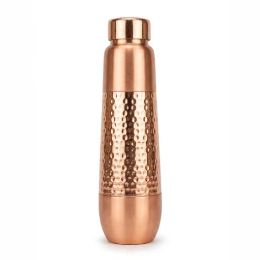 VIP POLO Fancy HM 950ml pure copper water bottle hero shot